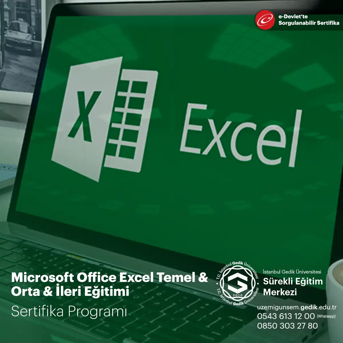 Microsoft Office Excel Temel & Orta & İleri Eğitimi 